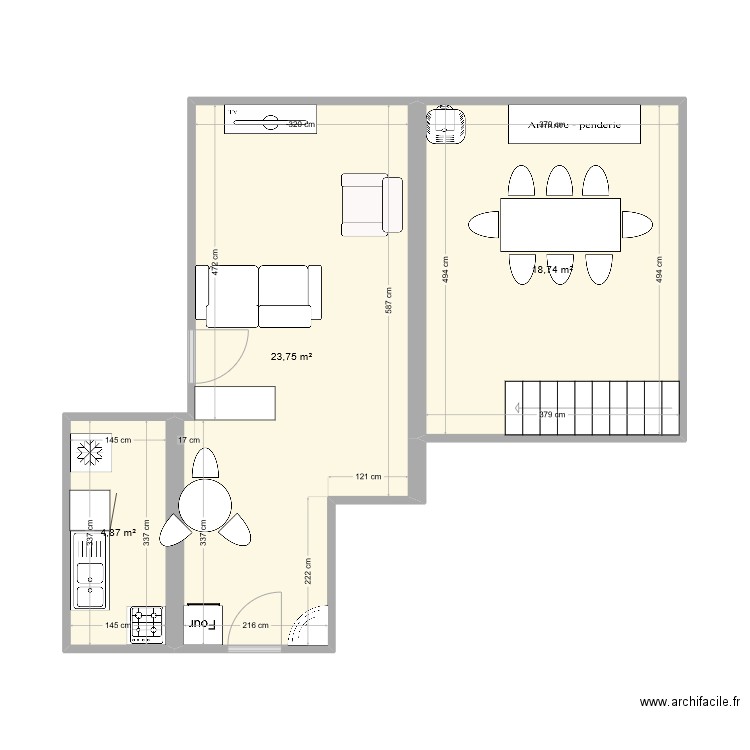 RdC Patrick. Plan de 0 pièce et 0 m2