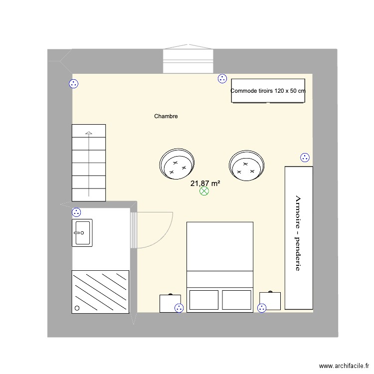 Chambre Tour. Plan de 0 pièce et 0 m2