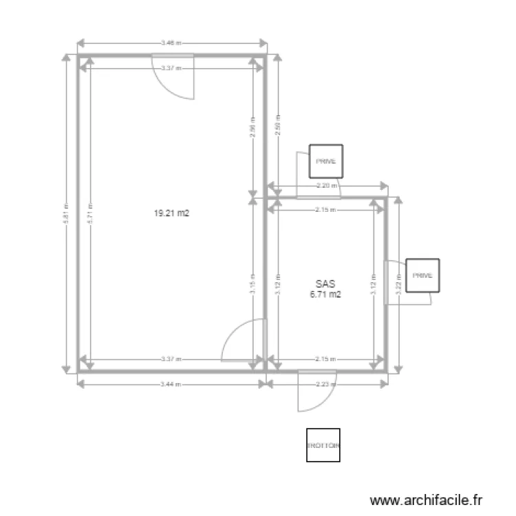 TAVERS SALLE DE REUNION. Plan de TAVERS SALLE DE REUNION. Plan de