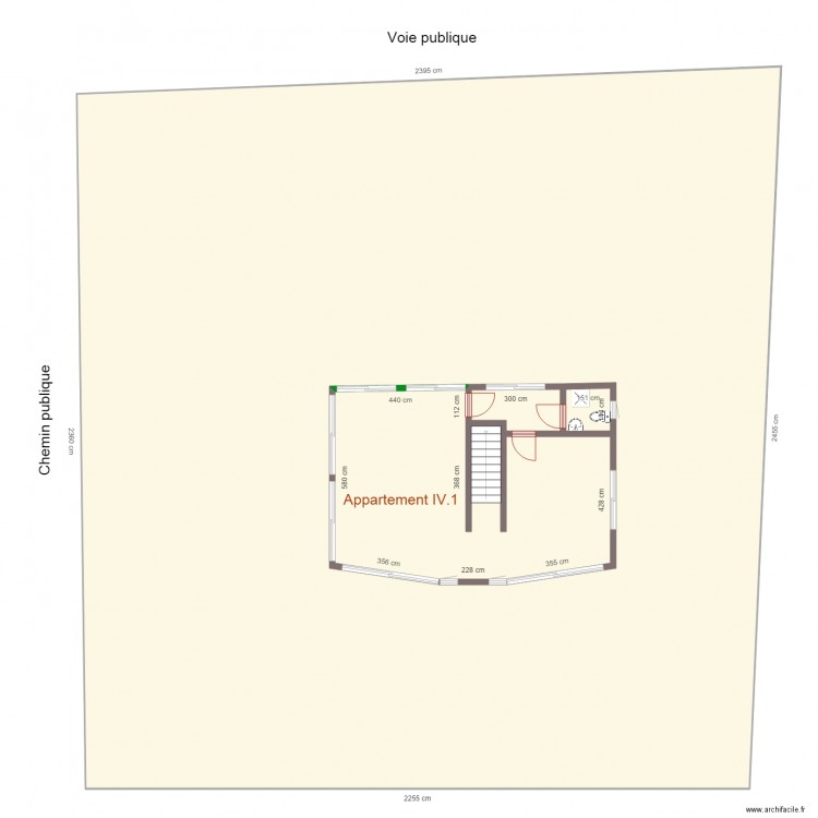 Appartement IV1. Plan de 0 pièce et 0 m2