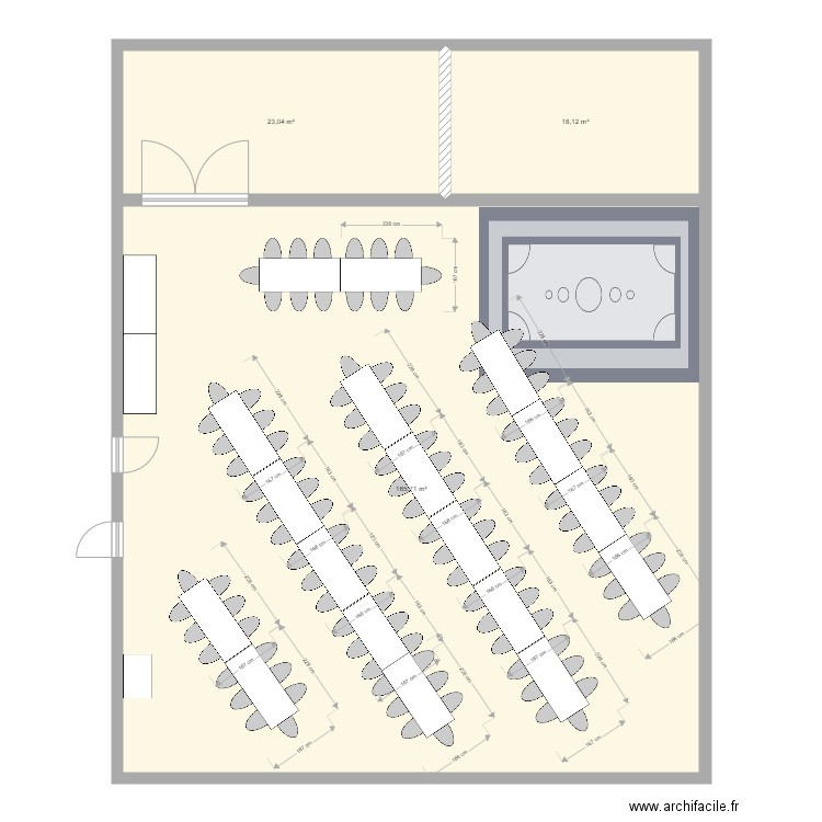 Plan salle Martelet. Plan de 0 pièce et 0 m2