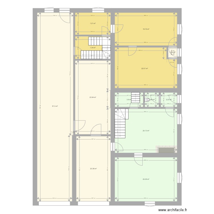 Mercerie existant. Plan de 0 pièce et 0 m2