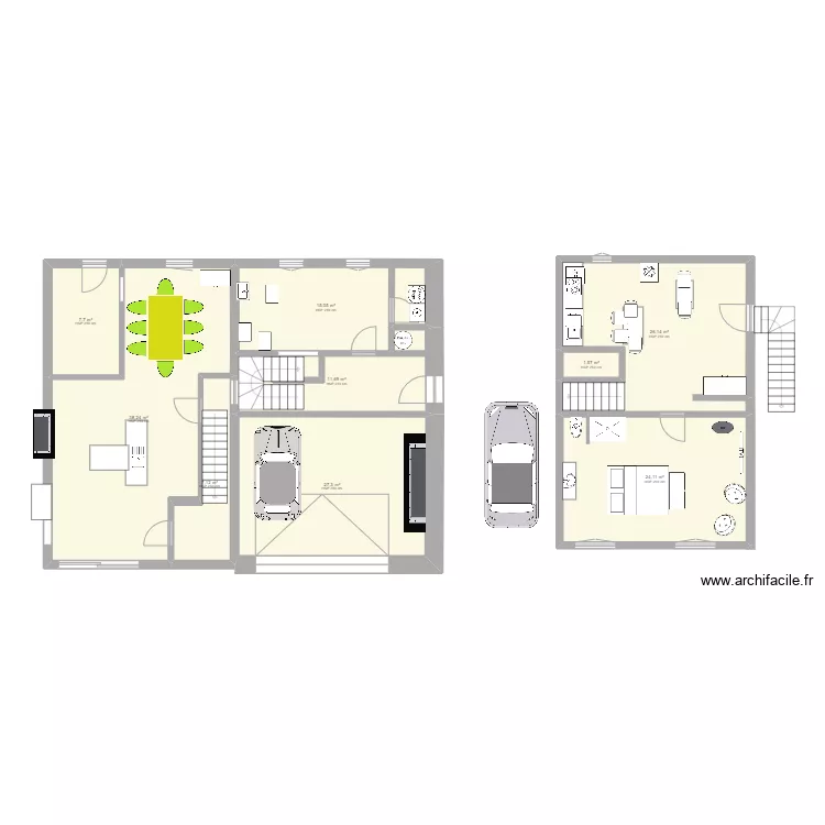 &eacute;tage . Plan de 