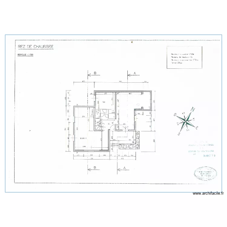 Maison mod 4. Plan de 