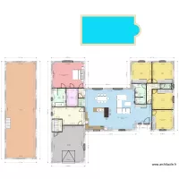 VILLA CUERS Plans meubl&eacute;s