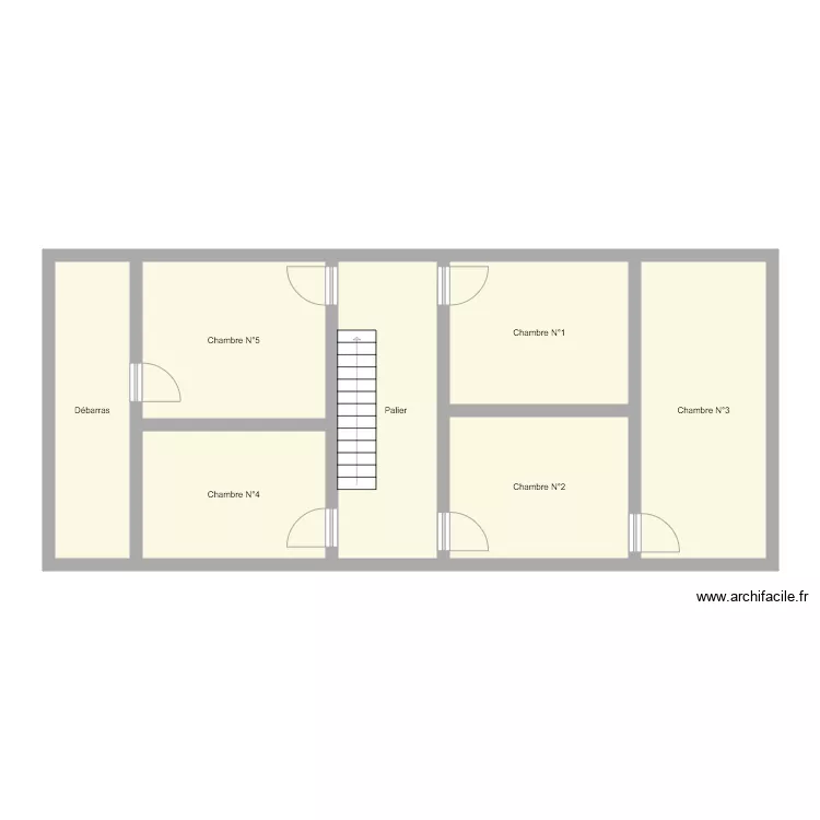 Croquis HUGUET 1er Etage. Plan de 