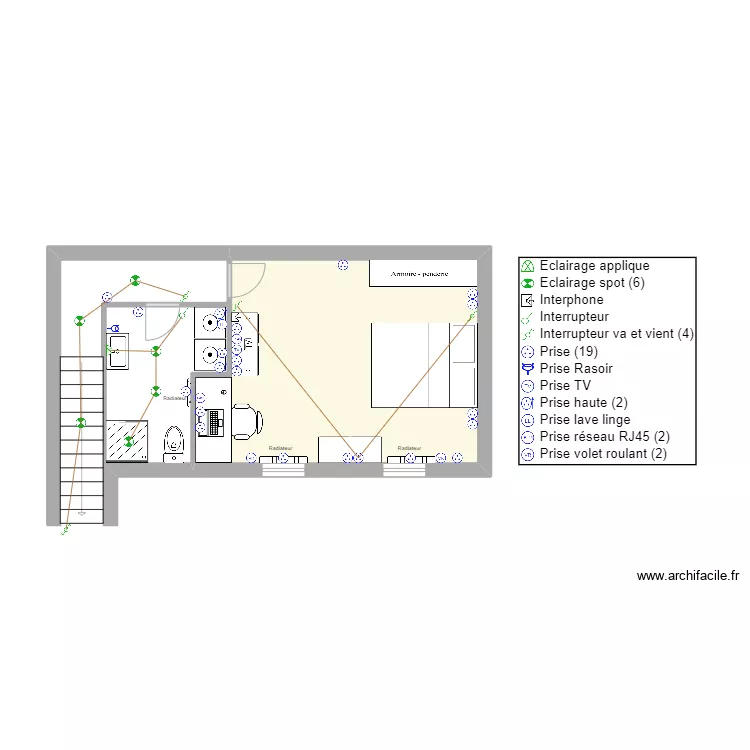 Jules Ferry - Sous-sol V2. Plan de 