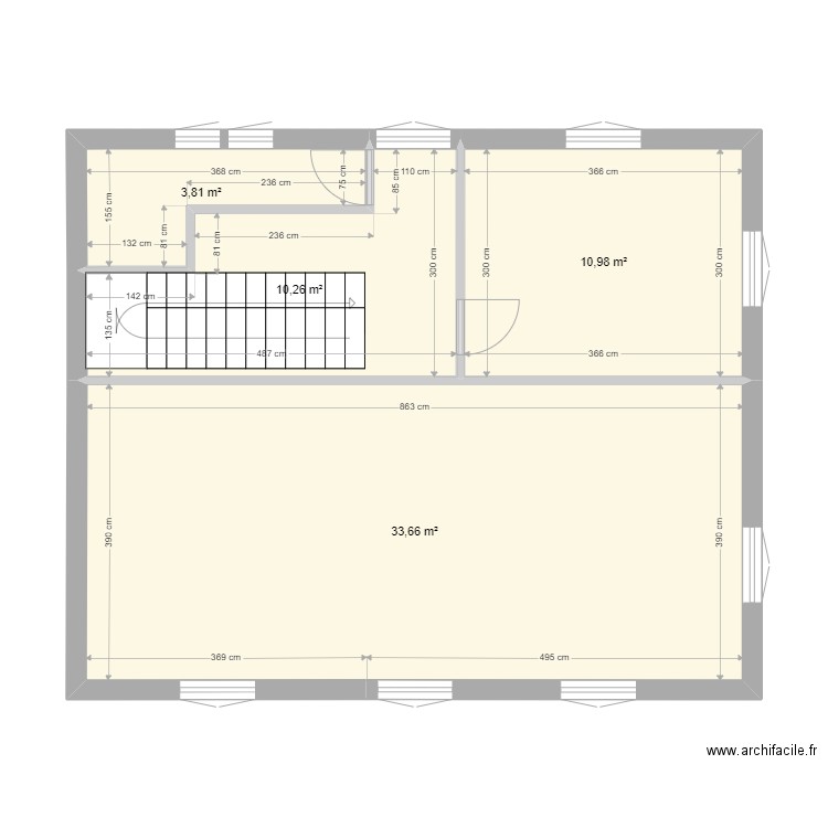 10 CL 1ER . Plan de 4 pièces et 59 m2