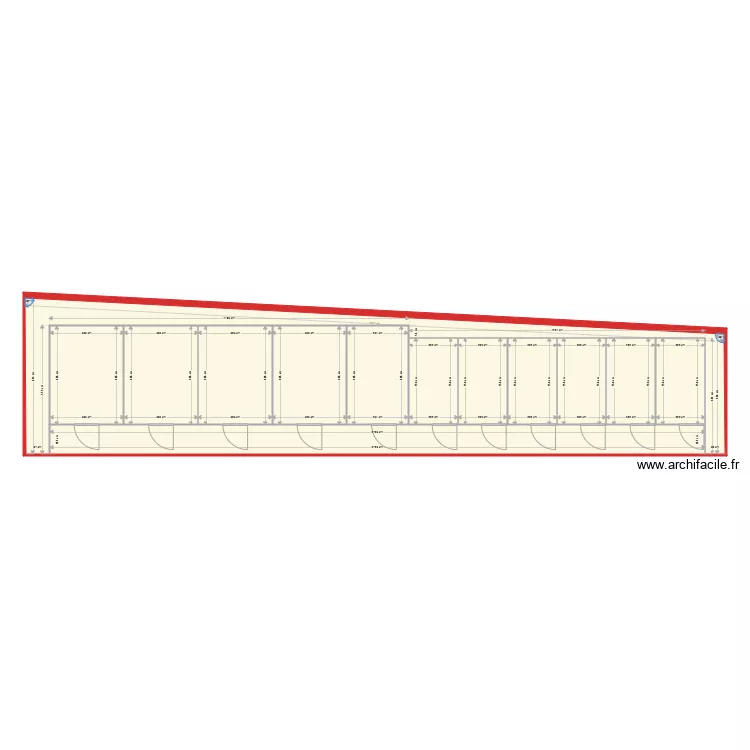 voliere ext&eacute;rieure. Plan de 