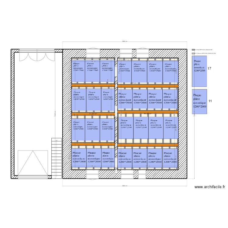 plafond placo . Plan de 0 pièce et 0 m2