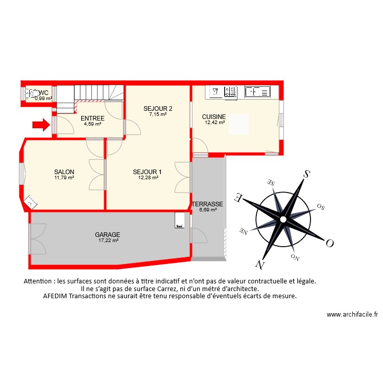 BI 7651 RDC. Plan de 0 pièce et 0 m2