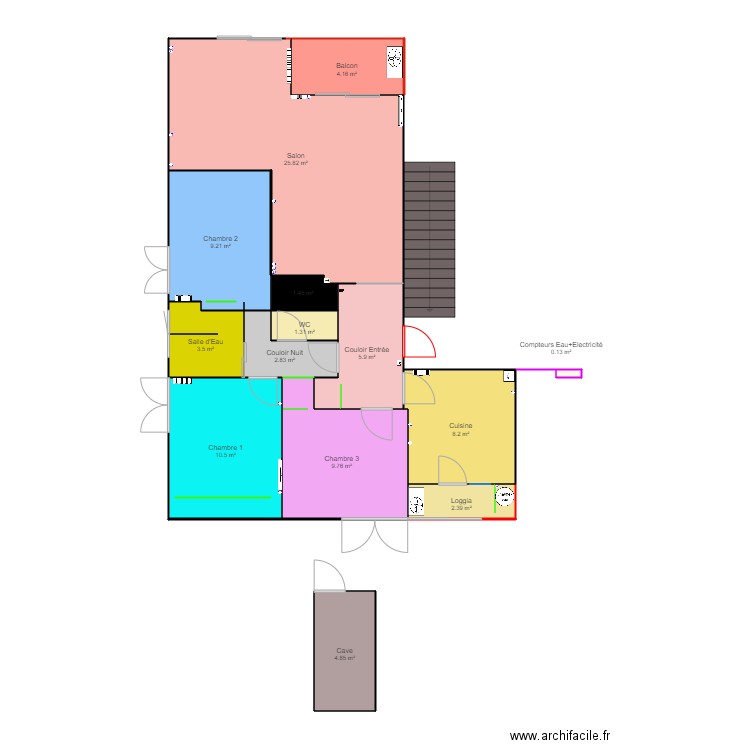 Appartement LA FARLEDE 2. Plan de 0 pièce et 0 m2