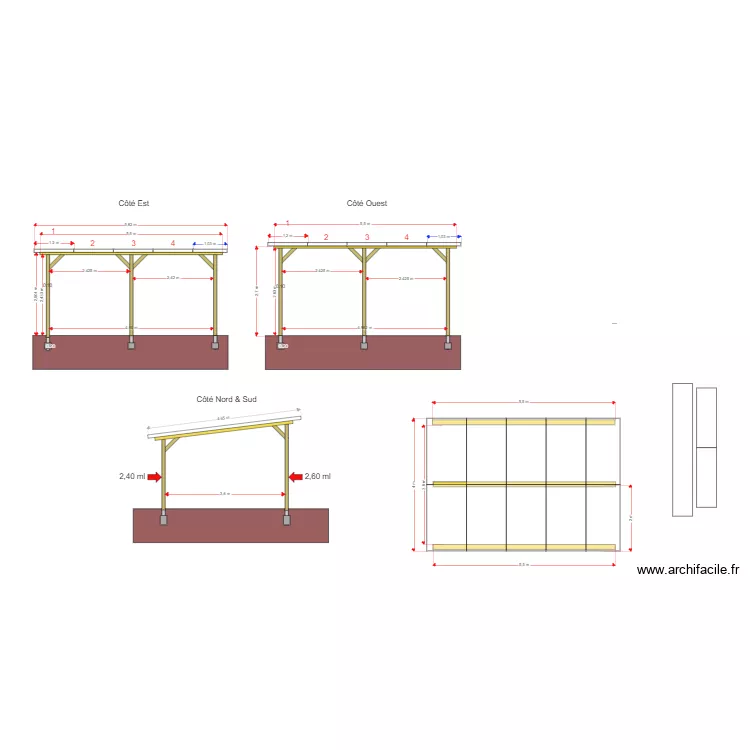 Carport. Plan de Carport. Plan de