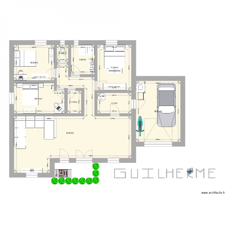 Maison F4 Guilherme. Plan de 0 pièce et 0 m2