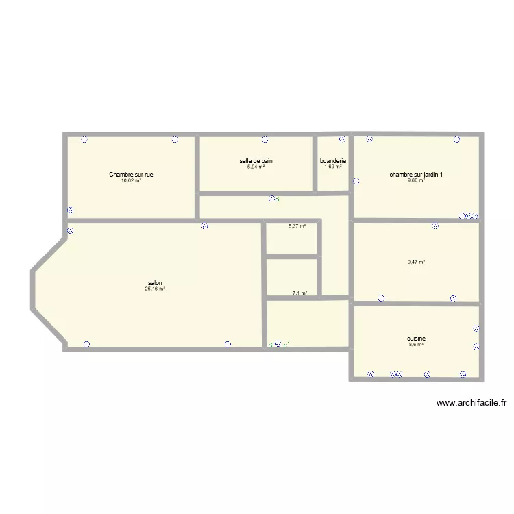 18 villette. Plan de 