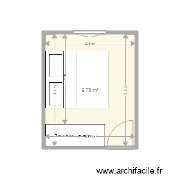 st raph chambre. Plan de 