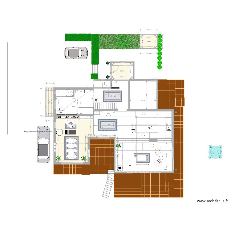 Extension. Plan de 0 pièce et 0 m2