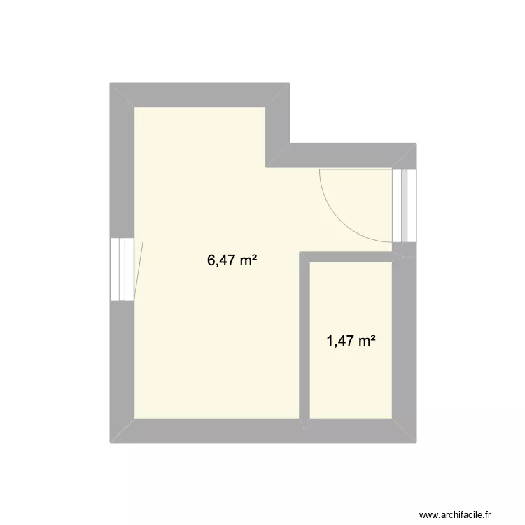 Salle de bains BAS. Plan de 