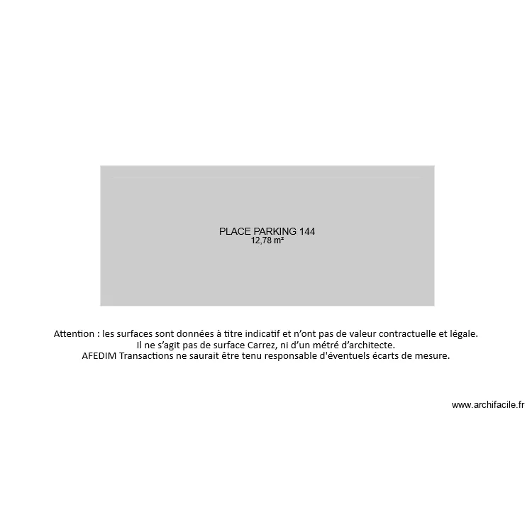 BI 7311 PARKING. Plan de 