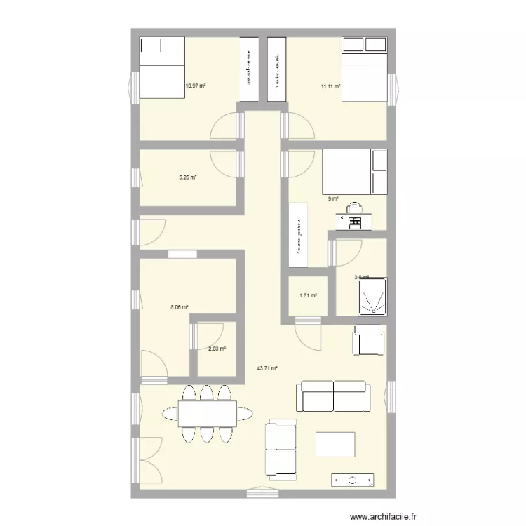 Ma maison. Plan de 