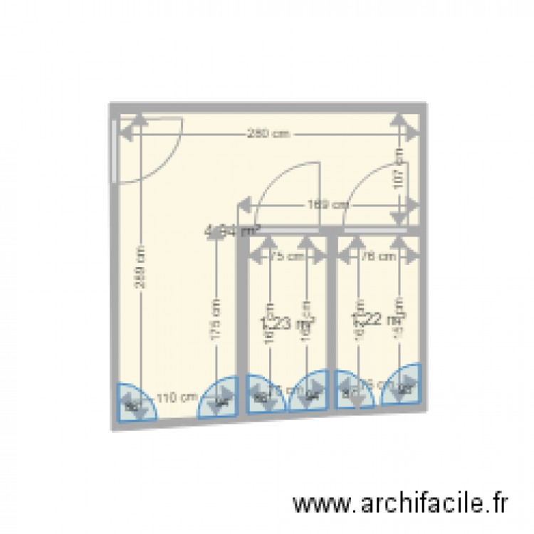 wc actuel foyer. Plan de 0 pièce et 0 m2