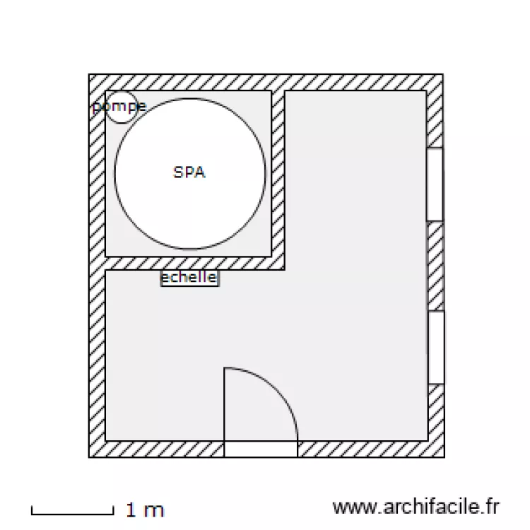 PISCINE. Plan de 