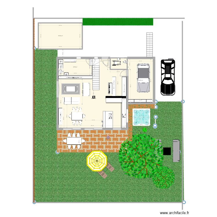 rte de france 1er plan. Plan de 13 pièces et 205 m2