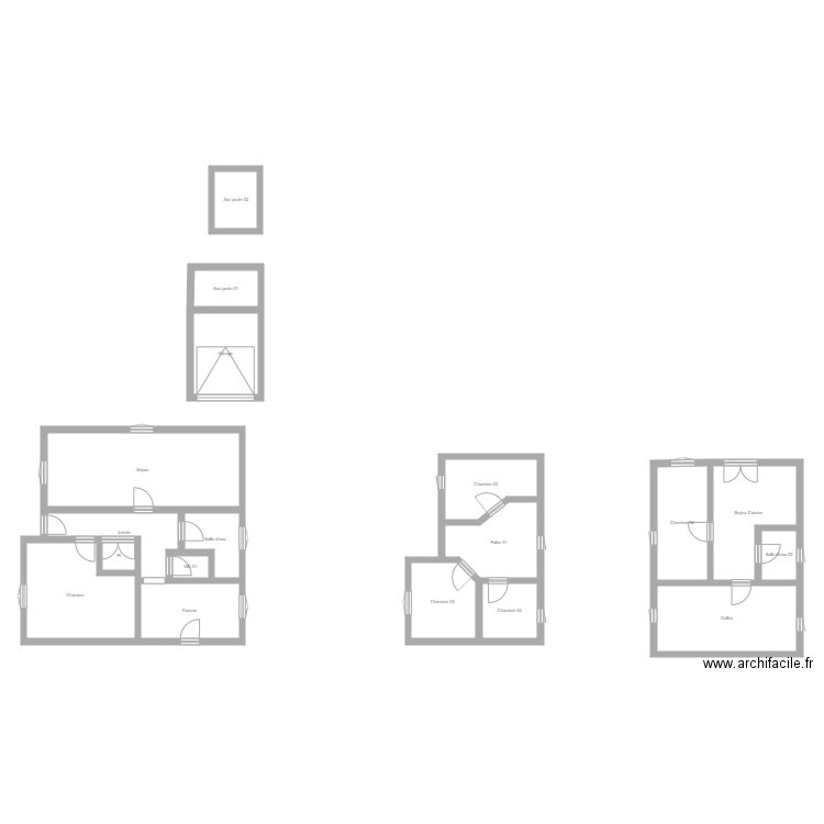 350601079. Plan de 18 pièces et 156 m2