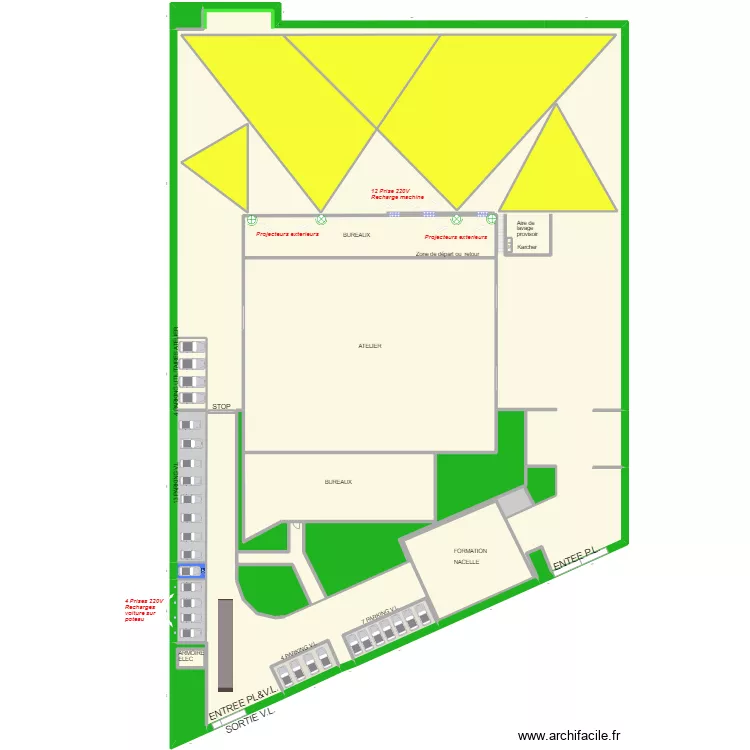 PARIS NORD 2023 MITRY MORY Electricien. Plan de 