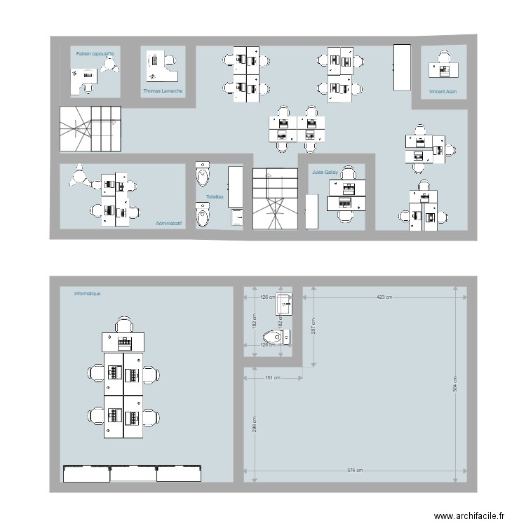 4eme étage. Plan de 0 pièce et 0 m2