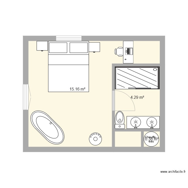 cabane . Plan de 0 pièce et 0 m2