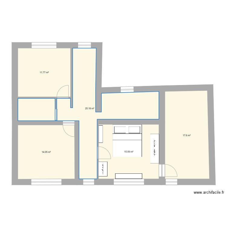 Maison 1er. Plan de 0 pièce et 0 m2