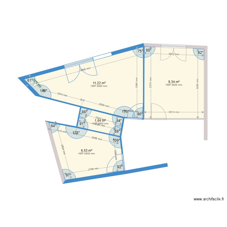 anne so v1. Plan de 0 pièce et 0 m2