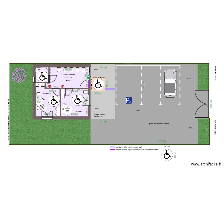 esp rotat CABINET PARAMEDICAL GAUDRY APRES TRAVAUX. Plan de 8 pièces et 198 m2