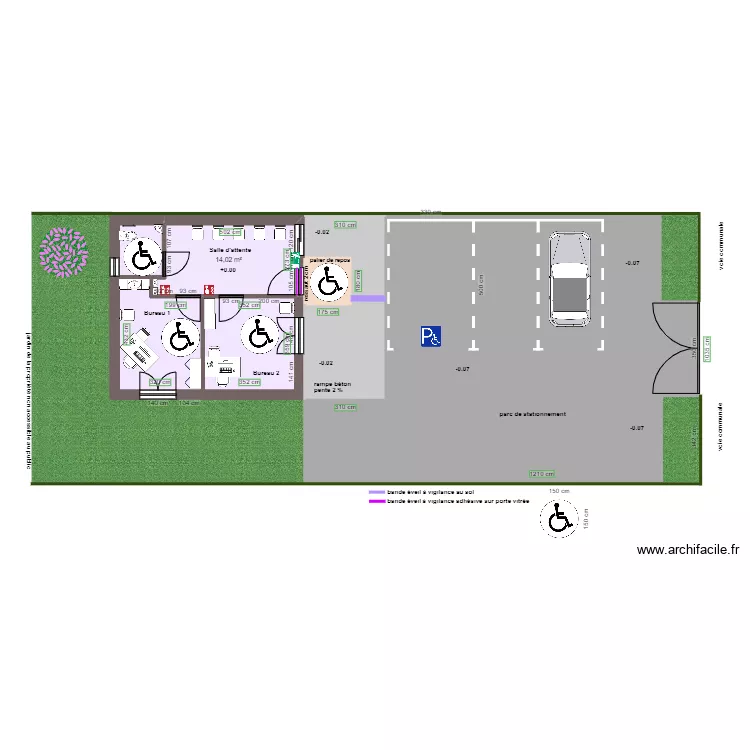 esp rotat CABINET PARAMEDICAL GAUDRY APRES TRAVAUX. Plan de 