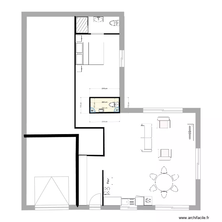 Maison BOD. Plan de 