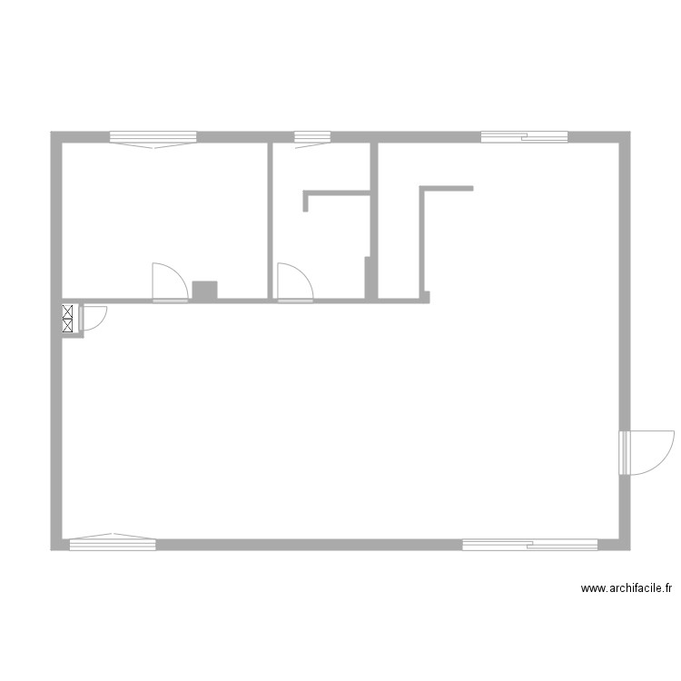 Garage 2023 . Plan de 4 pièces et 68 m2