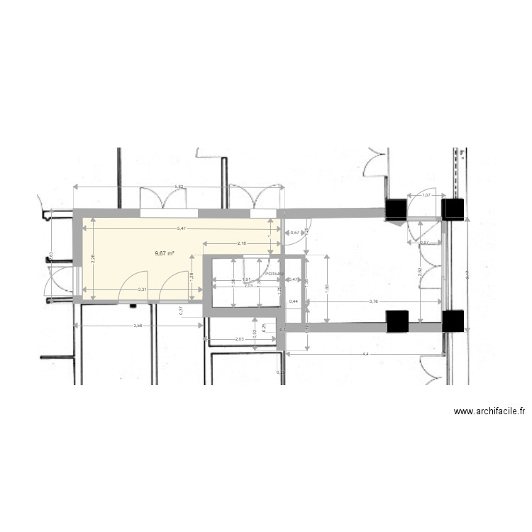 CUSINE TOUR. Plan de 0 pièce et 0 m2