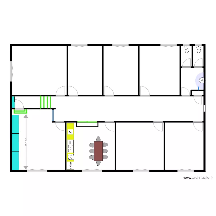 bureau BOISSY. Plan de 