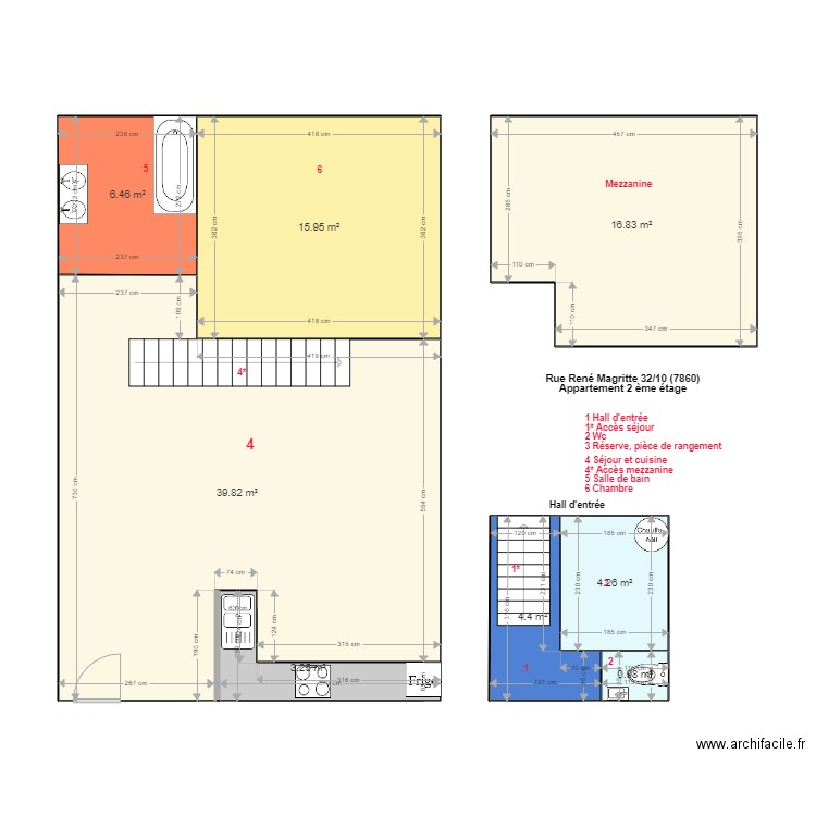 Magrit . Plan de 0 pièce et 0 m2