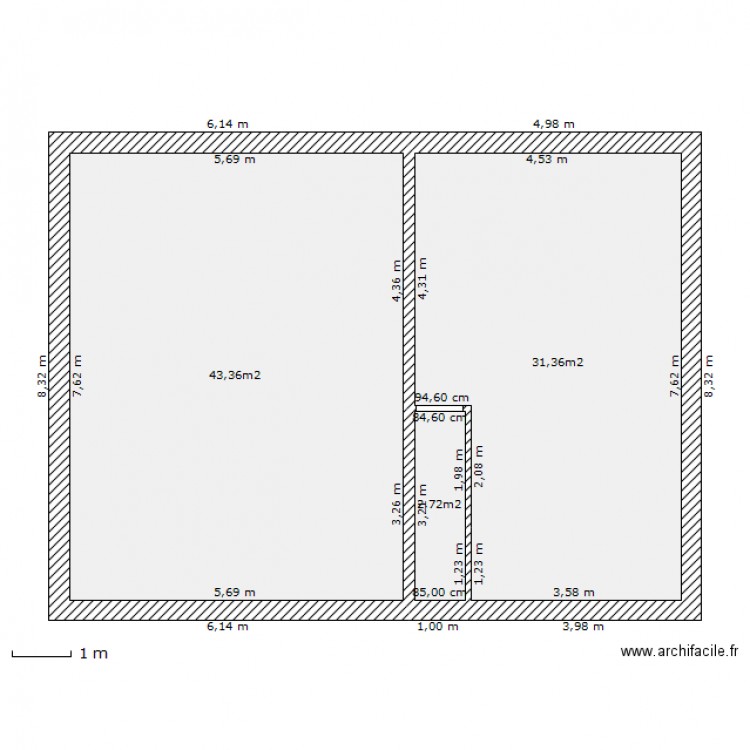 essai12. Plan de 0 pièce et 0 m2