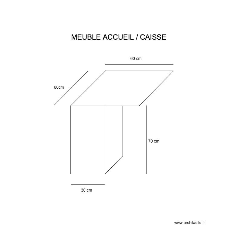 meuble caisse. Plan de 0 pièce et 0 m2