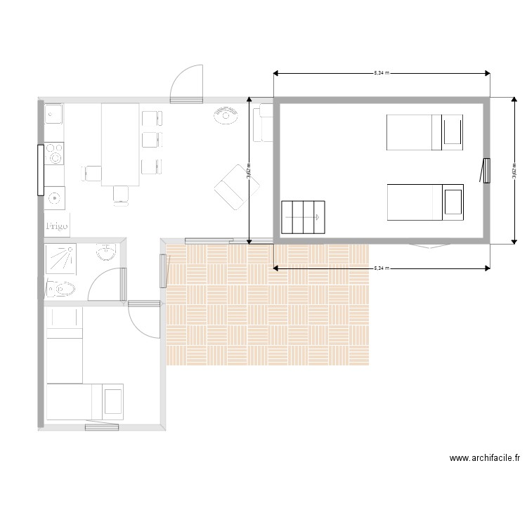 Mautauban étage. Plan de 0 pièce et 0 m2
