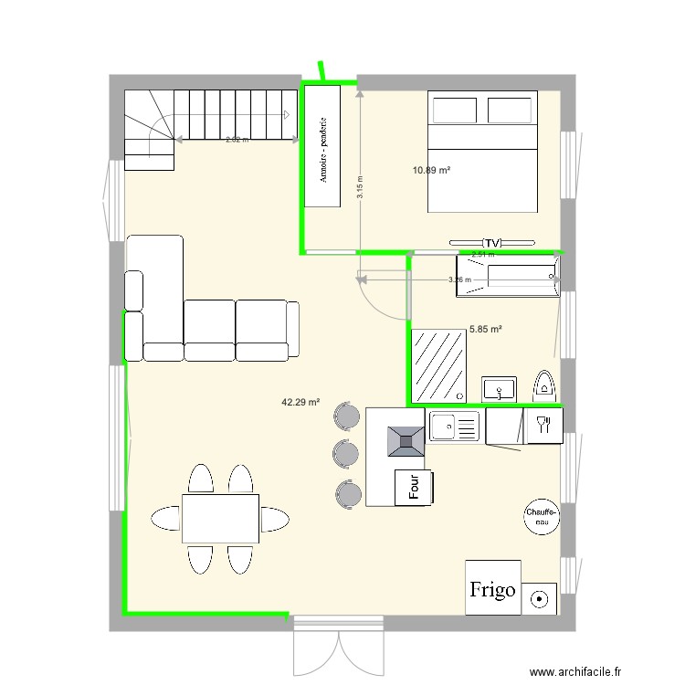 DAMIEN. Plan de 0 pièce et 0 m2