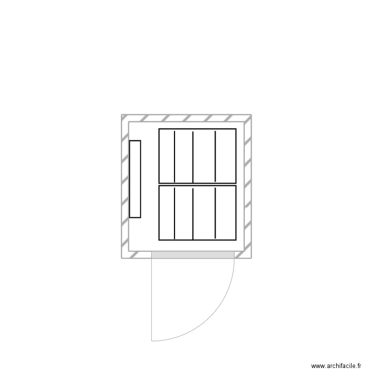 eminet chambre. Plan de 1 pièce et 1 m2