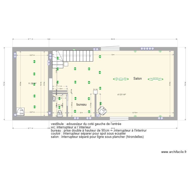 salon. Plan de 0 pièce et 0 m2