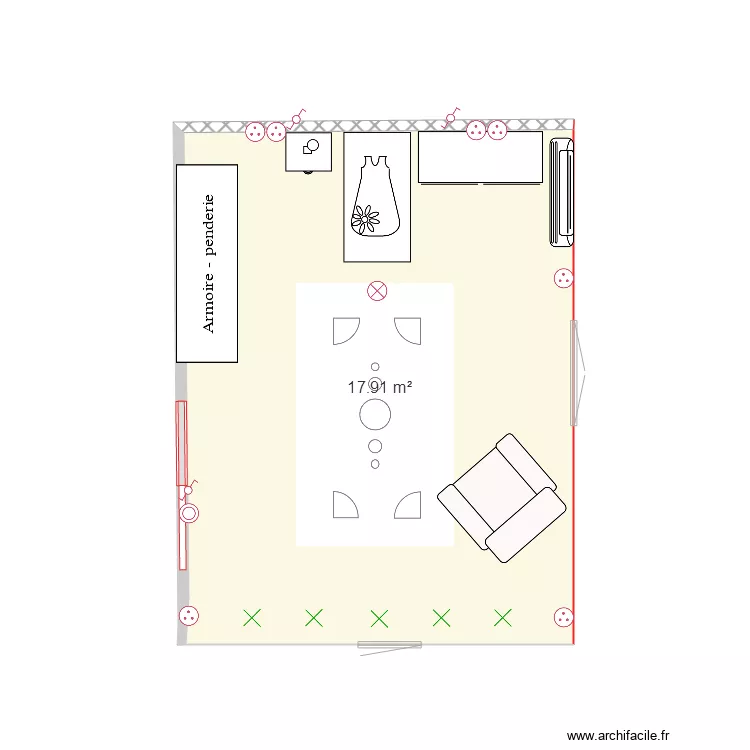 elec chambre1 yess. Plan de 
