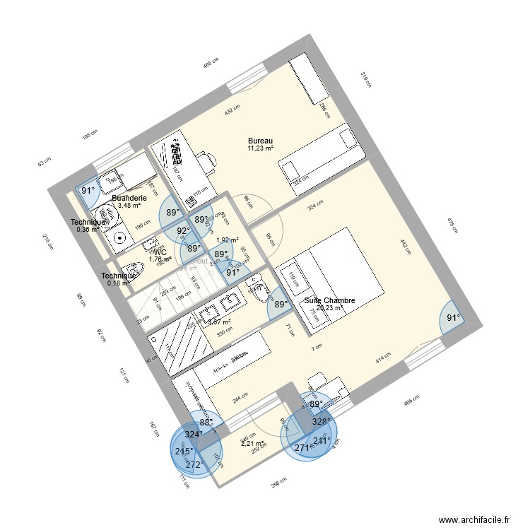Nogent-Sur-Marne _ Surelevation_Version1. Plan de 21 pièces et 136 m2