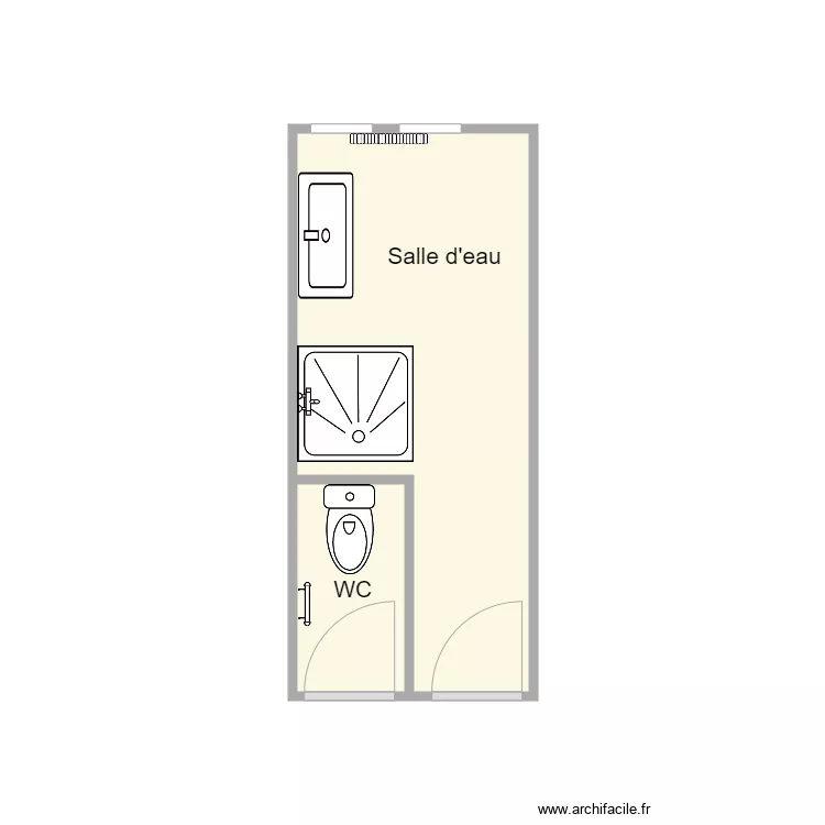 plan avant travaux HUGUEN. Plan de 