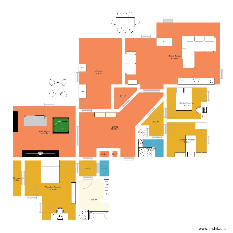 Appartement Toulouse. Plan de 0 pièce et 0 m2
